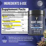 Night Time Fat Burner and Natural Sleep Support - 60 Count