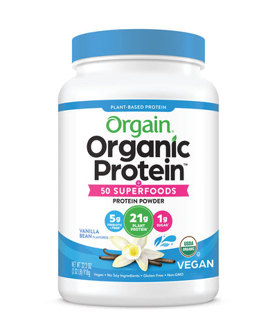 Buy the Orgain Organic Protein Powder - Vanilla Bean - Powerpills