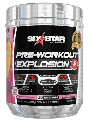 Six Star Explosion Pre Workout Powder - 30 Servings - Powerpills